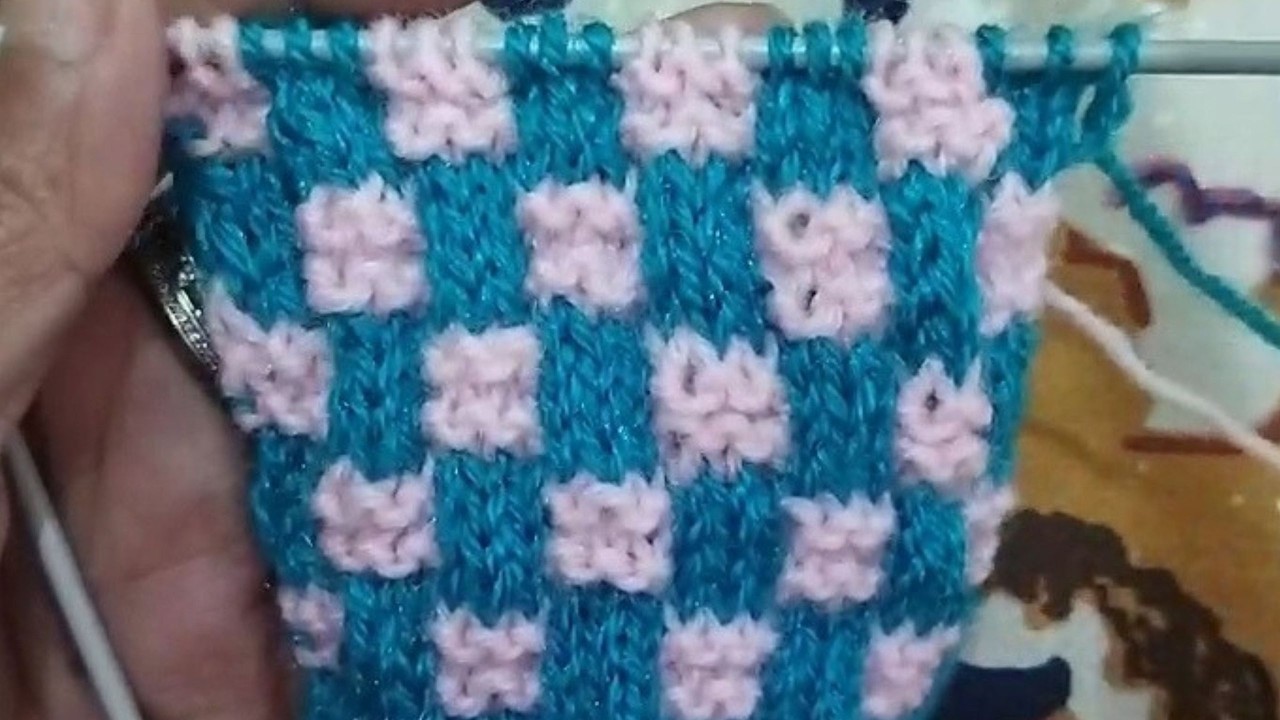 दो रंगों का सुंदर स्वेटर डिज़ाइन | Two Color Knitting Design for Ladies, Gents & Babies