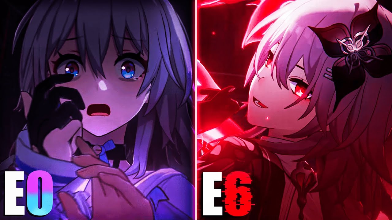 Сравнение E0-E6 Evernight Eidolon (основной DPS и дополнительный DPS)