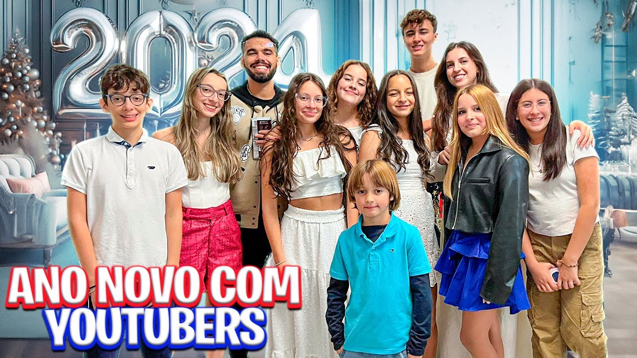 PASSAMOS A VIRADA DO ANO COM OS AMIGOS YOUTUBERS MARIA CLARA E JP, LAILA BRANDÃO, FABI LANDIM, TÓIA