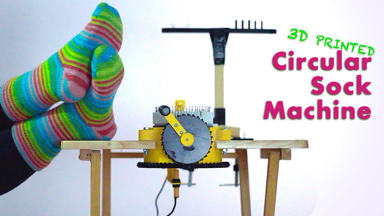 How I knit a sock on my homemade circular sock machine