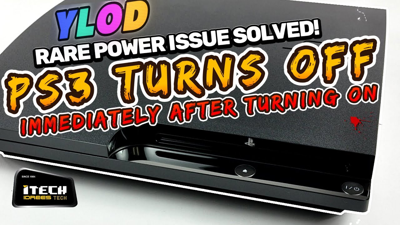 ps3 turns off immediately after turning on | PS3 YLOD FIX |  Syscon & PWM Explained!  | | Fixed!