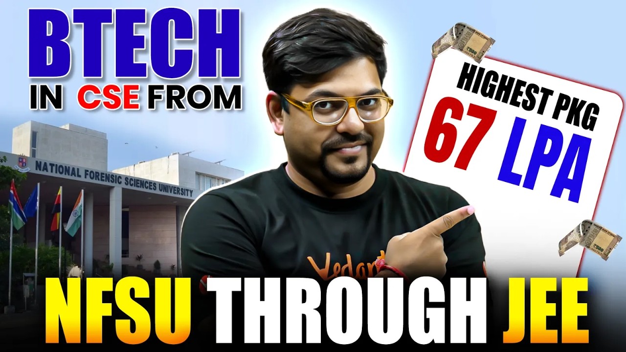 B.Tech From NFSU Through JEE Mains 2026 | National Forensic Sciences University | Harsh Sir