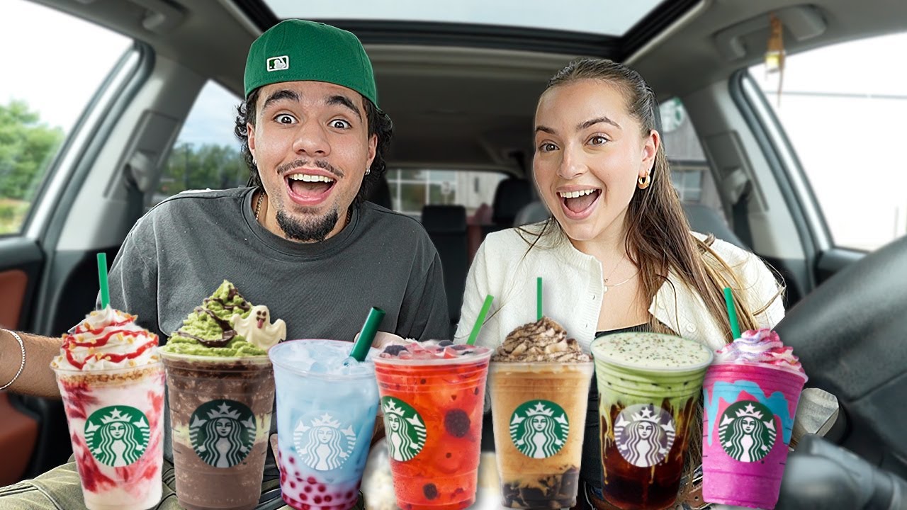TRYING  TIKTOK VIRAL STARBUCKS DRINKS!!!