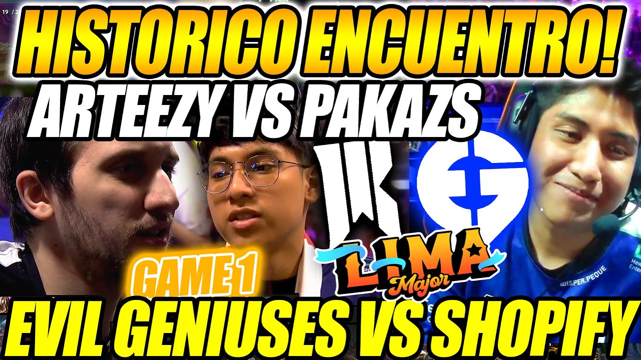 🔥HISTORICO ENCUENTRO!!🔥 EVIL GENIUSES VS SHOPIFY REBELLION [GAME 1] BO3 - THE LIMA MAJOR DOTA 2🔥