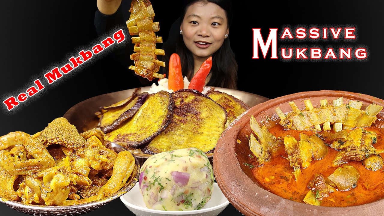Eating Spicy Mutton Curry With Rice🔥 Mutton Innards/tripes पिरो खसीको मासु र भुटन Nepali Mukbang🤤