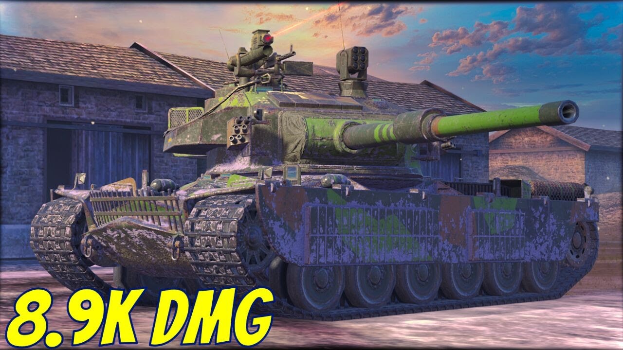 Strv K - 8.9K DMG ● WoT Blitz