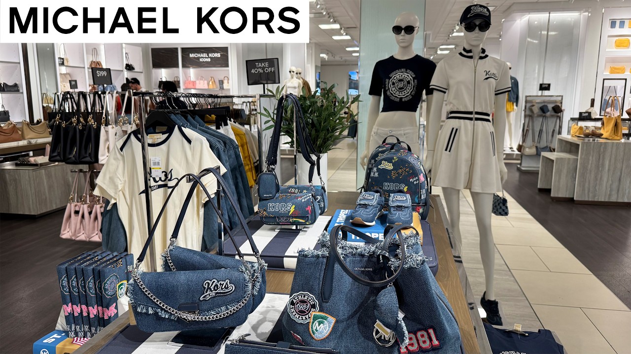 💐 MICHAEL KORS NEW OUTLET ARRIVALS 🧡 EDGY DENIM BAGS, WALLETS, TRANSITIONAL FASHION & JEWELRY