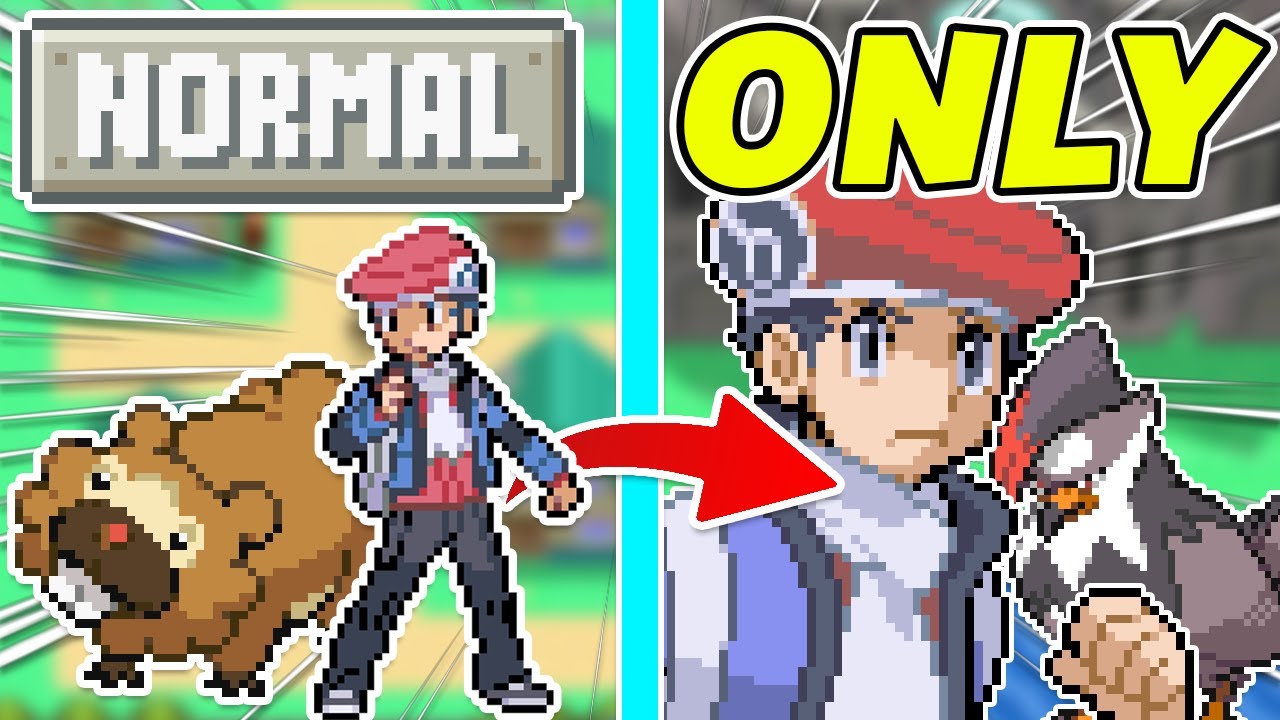 I Played  Pokemon Platinum With ONLY Normal Types...
