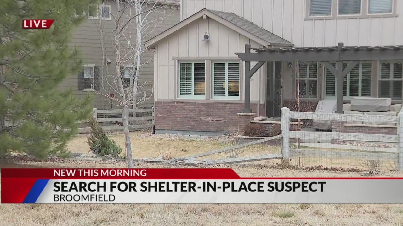 Suspect still at large after crash into Broomfield home during police chase