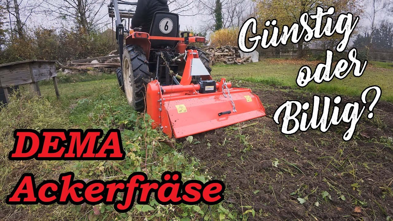 DEMA Ackerfräse am YANMAR Kleintraktor  | Günstig oder Billig?