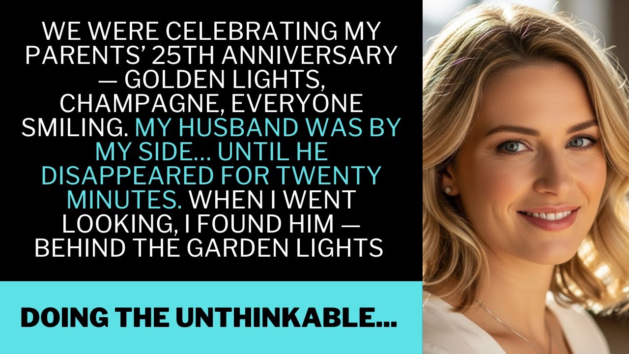 Something Felt Wrong at My Parents&rsquo; Anniversary&hellip; Then I Followed My Husband Behind the Garden Lights