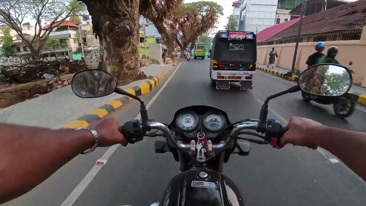 Calm Evening Ride Through Fort Kochi | Empty Roads Motorcycle View | Insta360 GO 3S &ndash; ASMR