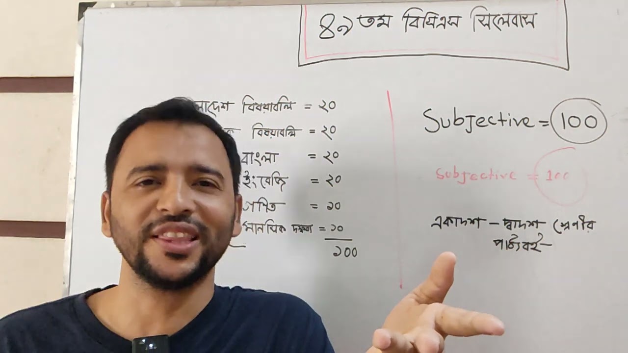 ৪৯তম বিসিএস সাব্জেক্টিভ ১০০নাম্বারের প্রস্তুতি কেমন হবে ও সিলেবাস পর্যালোচনা!!