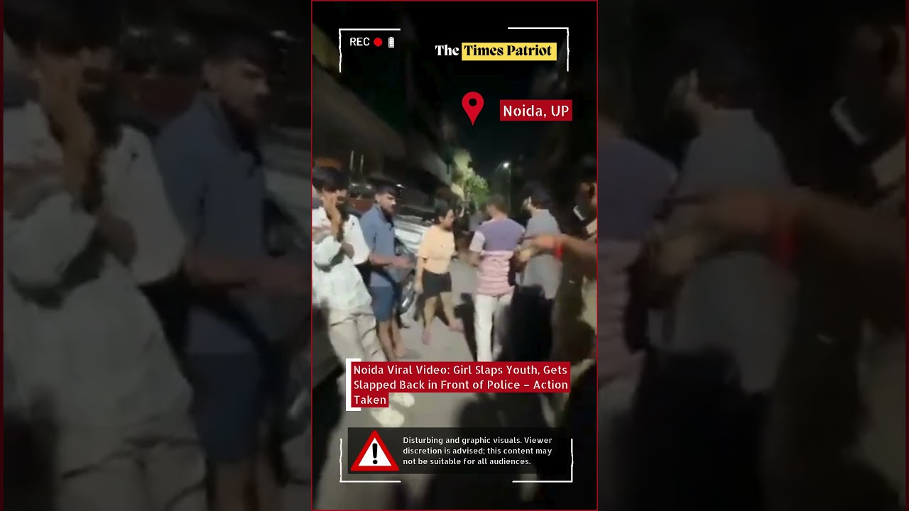 Noida Viral Video: Girl Slaps Youth, Gets Slapped Back in Front of Police &ndash; Action Taken