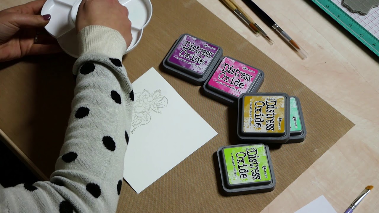 Tutorial DIY: pittura no Line con i Distress Oxide