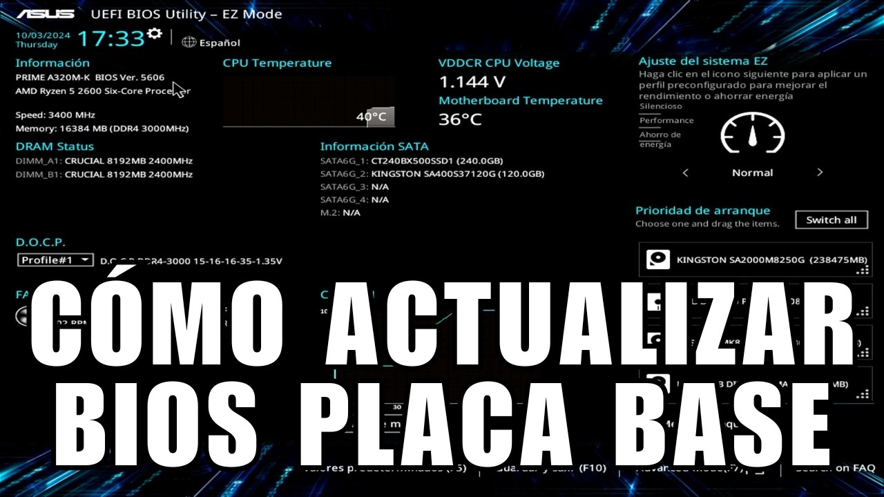 Actualizar BIOS de placa base ASUS: ¡Guía Fácil!