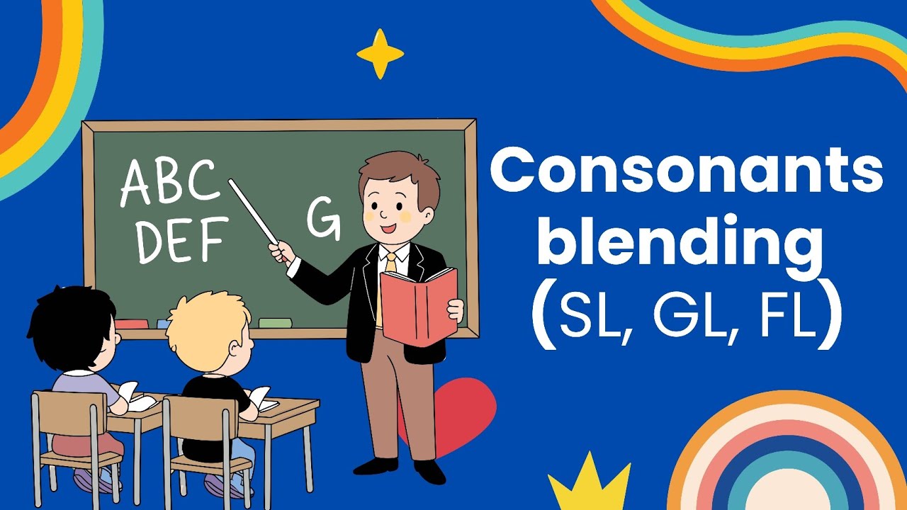✨ Consonant Blends Practice | sl, fl, gl Words | Fun Phonics Learning 🎵