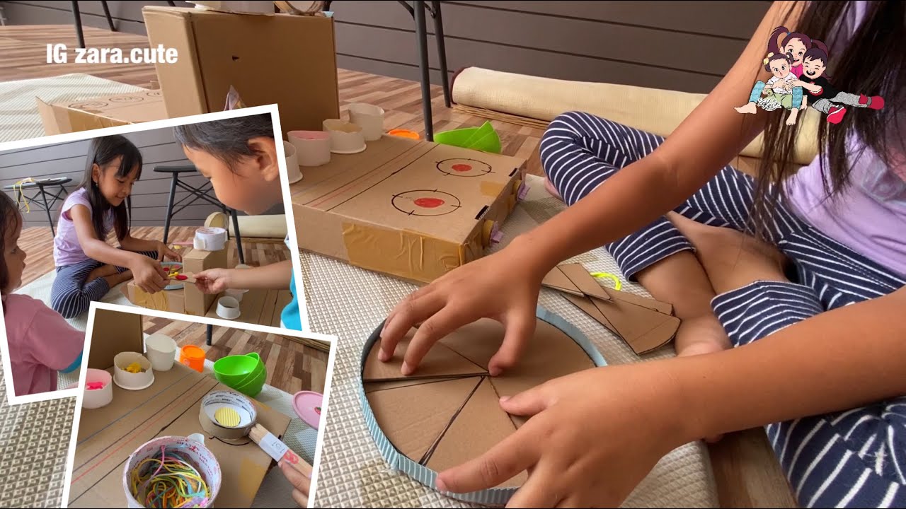 DIY Cardboard | Mainan Masak Masakan Kardus Bekas | Ide Kreatif membuat Mainan dari Barang Bekas