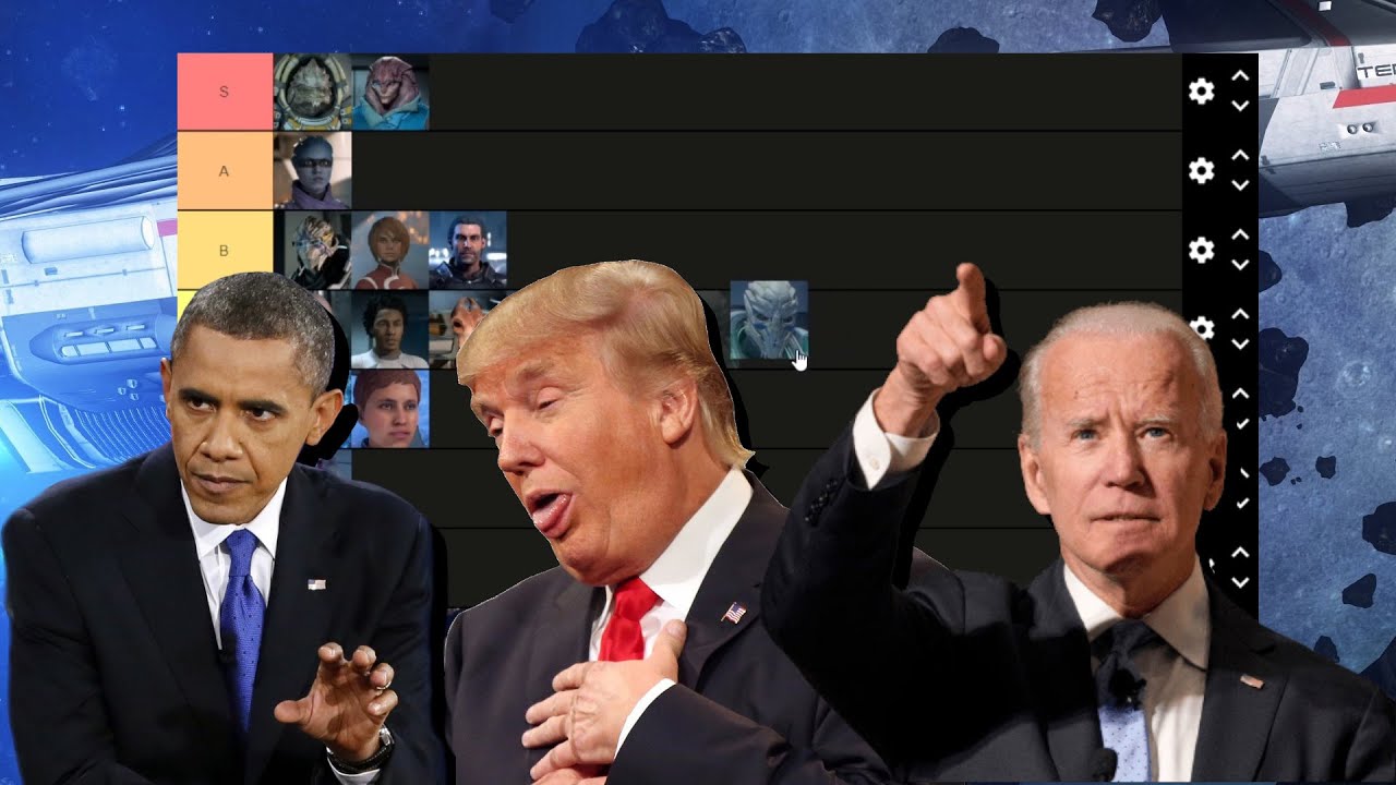Обама, Трамп и Байден оценивают персонажей Mass Effect Andromeda