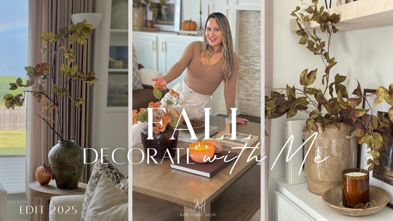 Fall Decorate With Me | New Fall Living Room Styling | Moody and Cozy Fall decor ideas 2025