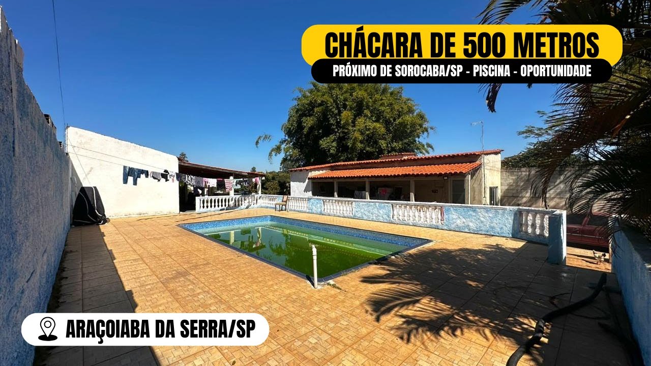 Chácara com Piscina a Venda em Araçoiaba da Serra e Próximo de Sorocaba/SP