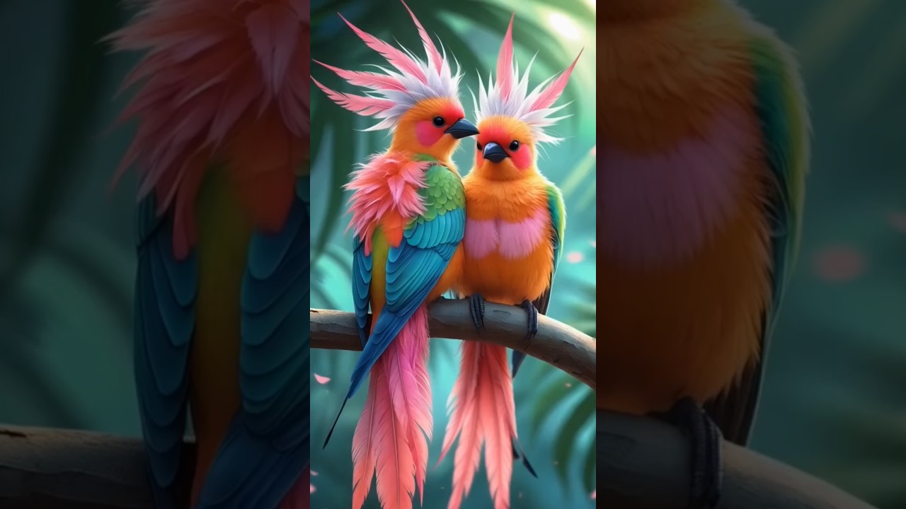 Cute birds 😍#ai #birds #cutebirds #shorts #aibirds #youtubeshorts #birdsounds #nature
