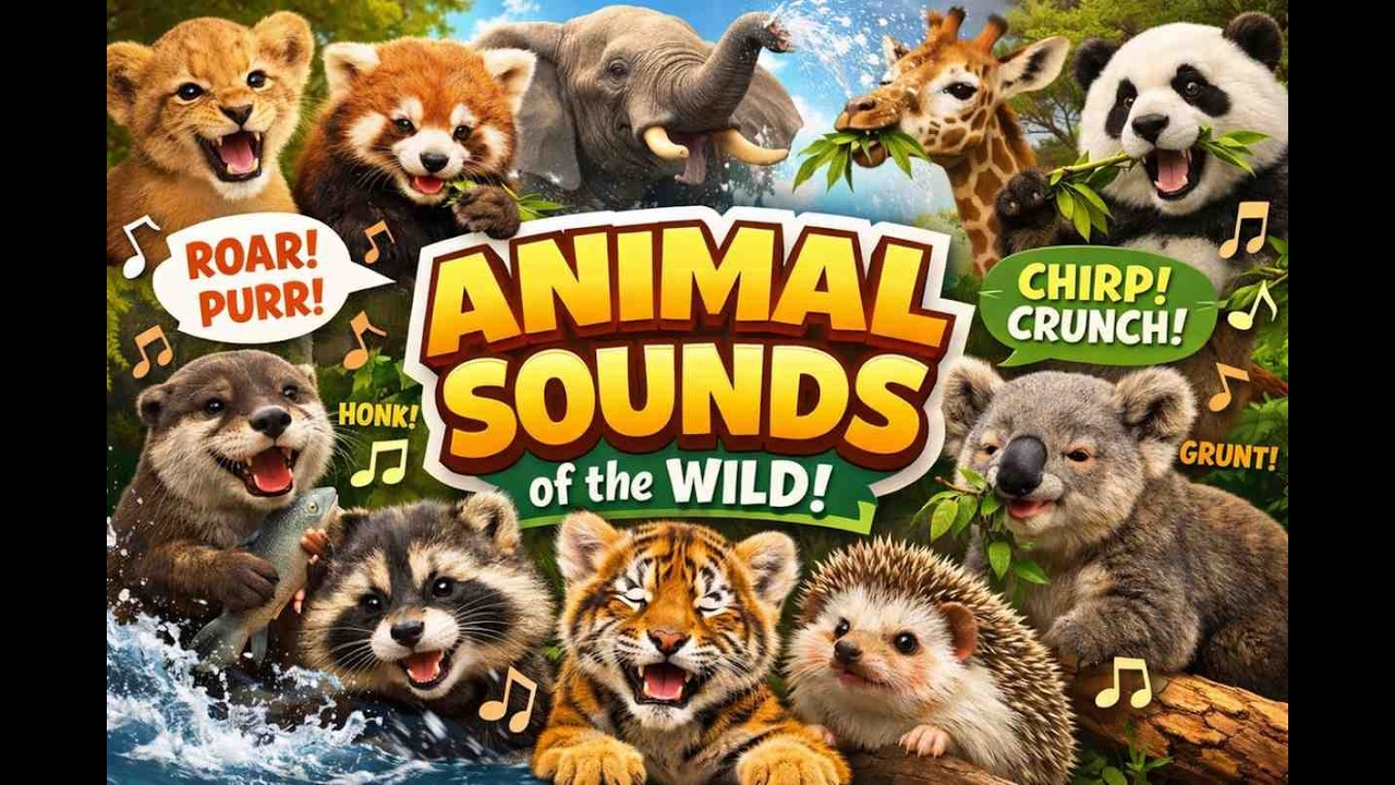 Learn Wild Animals for Kids 🦁 | Animal Names & Sounds | Preschool Learning Video #kidslearning