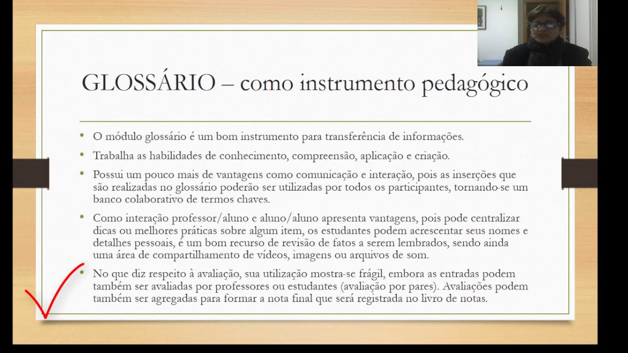 Atividade de Glossario - Moodle
