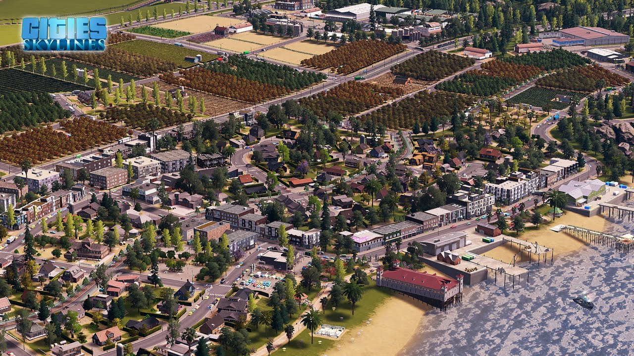 Building a Productive Farmland and a Cozy Suburb Using the New CCPs - Cities Skylines 1