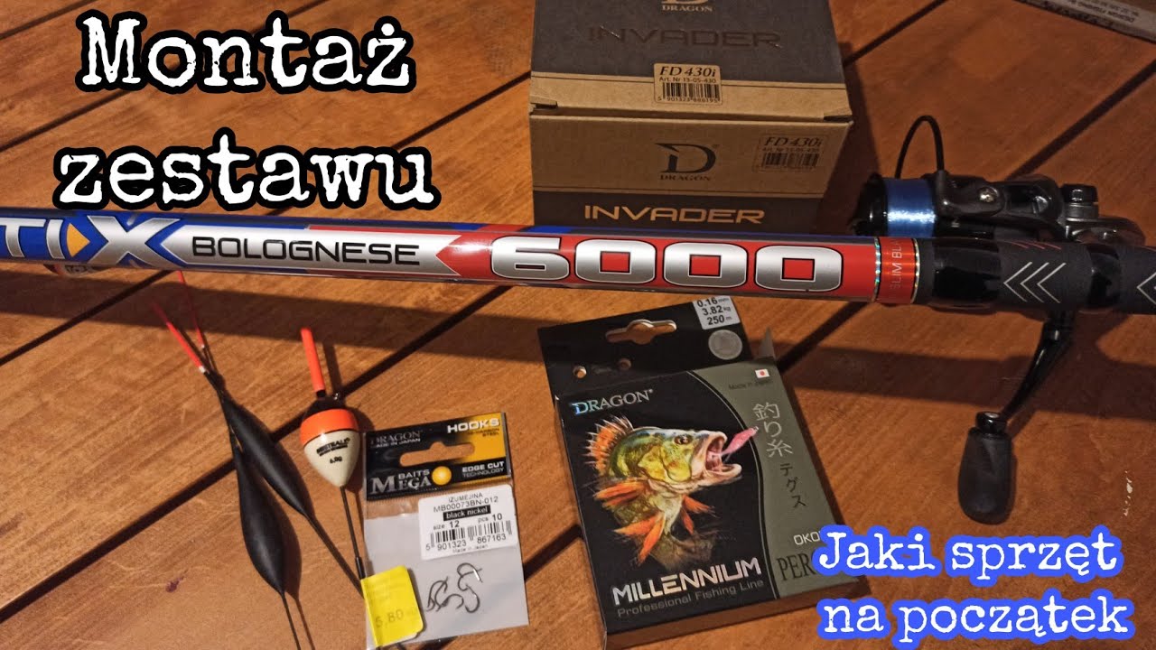 Bolonka  , jaki sprzęt na początek  , montaż zestawu na spławik
