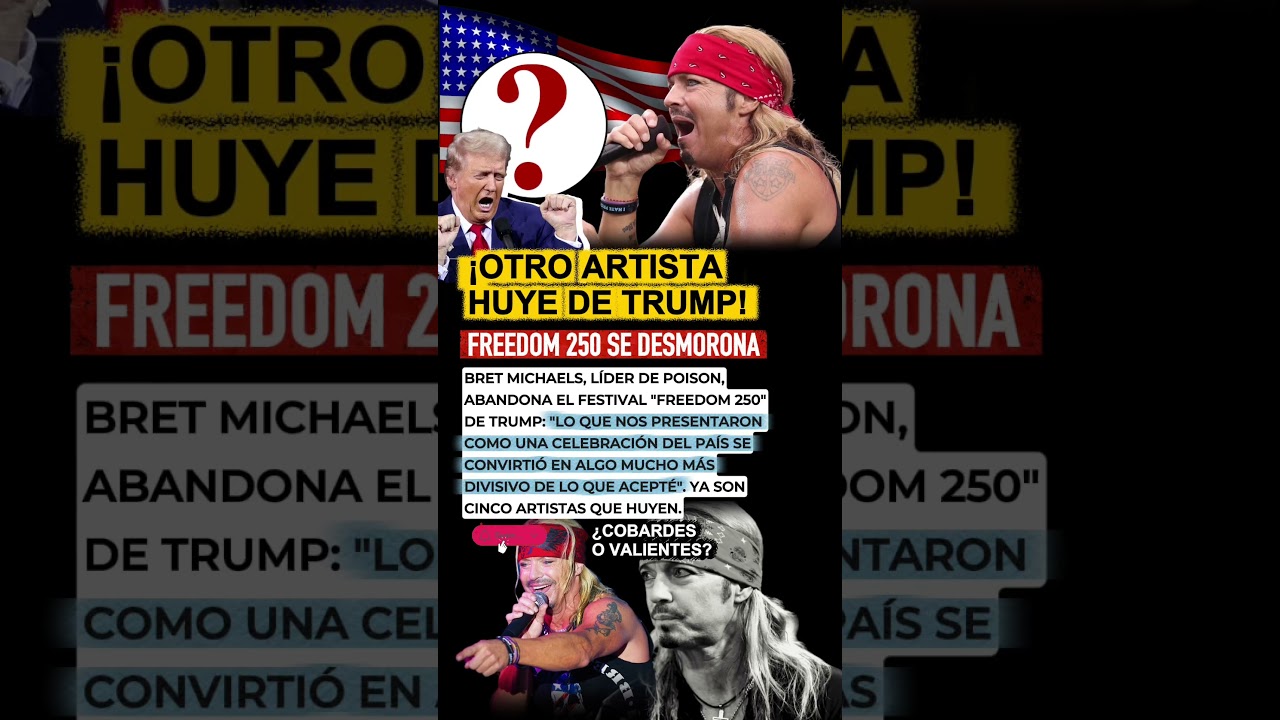 Bret Michaels abandona el festival de Trump: 