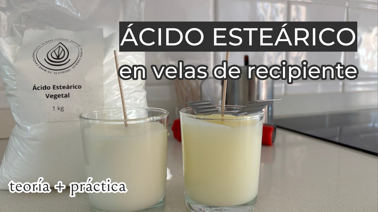 ¿Qué es el Ácido Esteárico y Para Qué Sirve en las Velas Artesanales? | Cera de soja y coco 