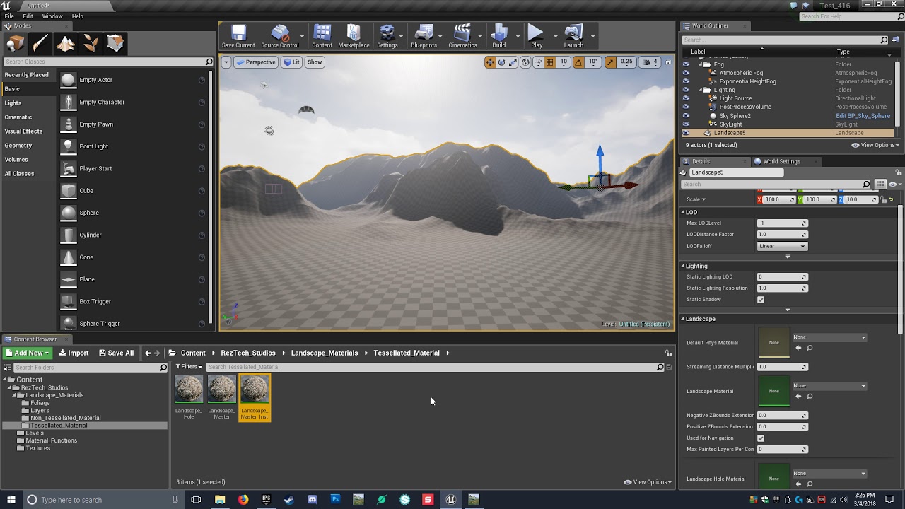 Unreal Engine 4 - World Machine Master Material Tutorial