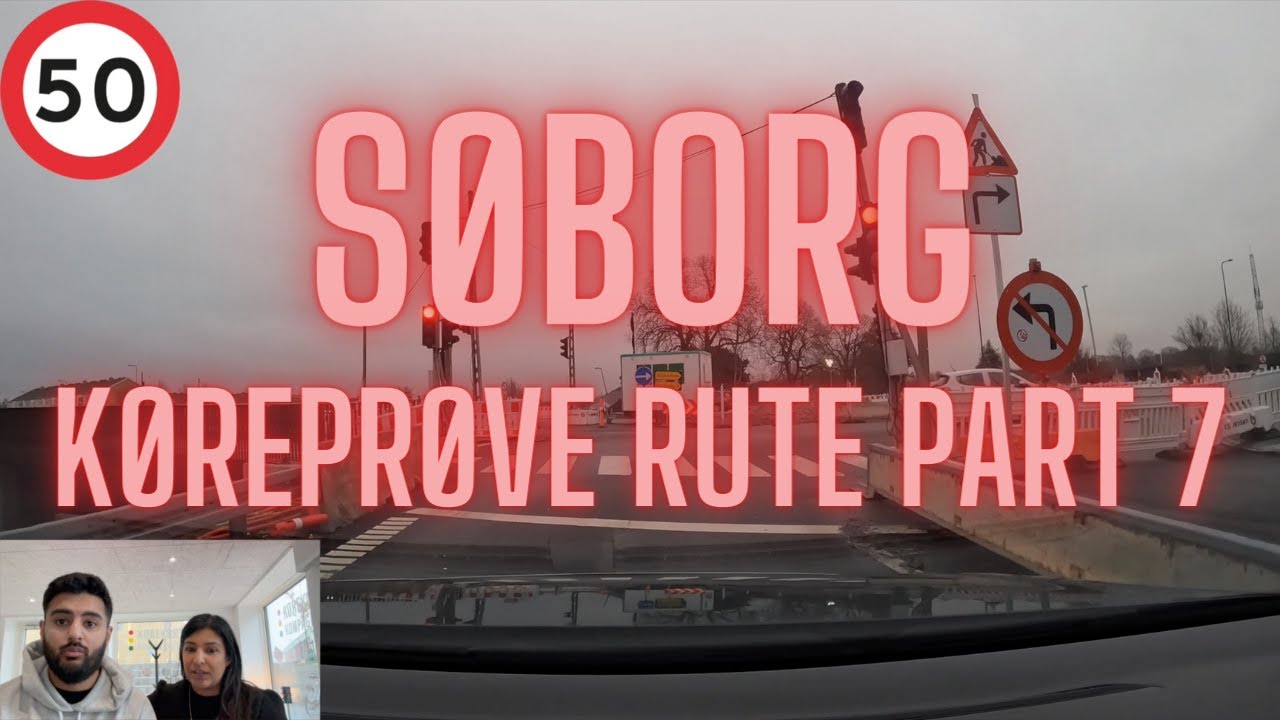 Køreprøve rute Søborg 2024 (Motorvej, 30 zone og vigepligter)
