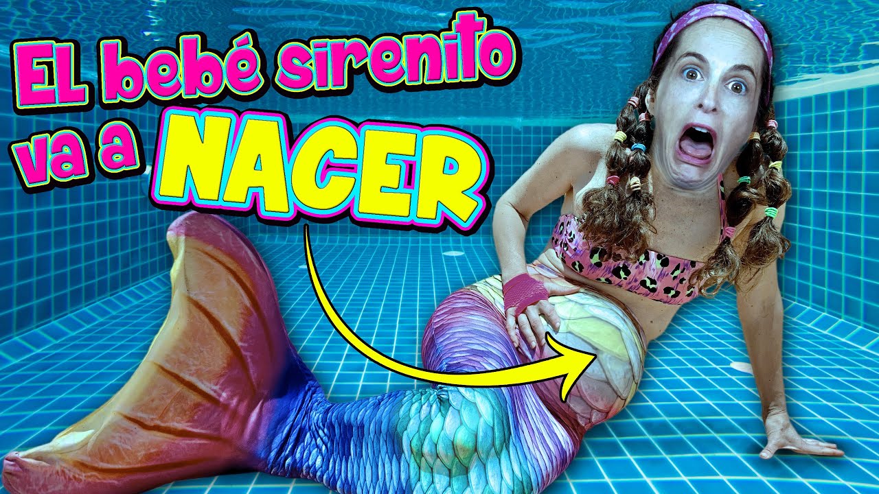 LA SIRENA EMBARAZADA 🤰🧜‍♀️🤰🧜‍♀️ LAS BROMAS DE LA SIRENITA TRAVIESA 🤣🤣🤣