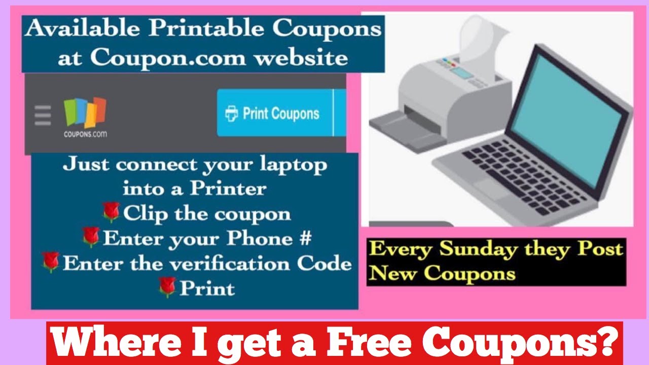 HOW TO GET A FREE COUPONS | HOW TO PRINT A PRINTABLE COUPONS: STEP BY STEP GUIDE