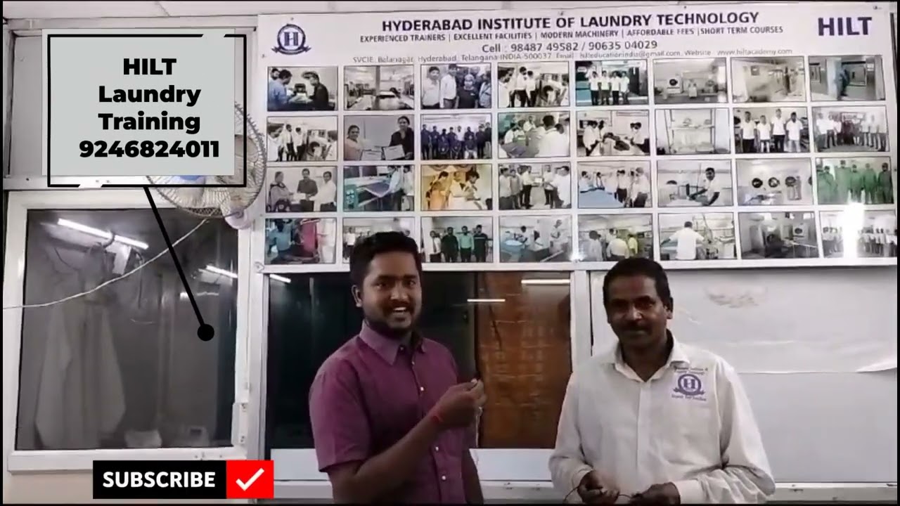 HILT LAUNDRY AND DRYCLEANING course /LAUNDRY TRAINING  CENTER