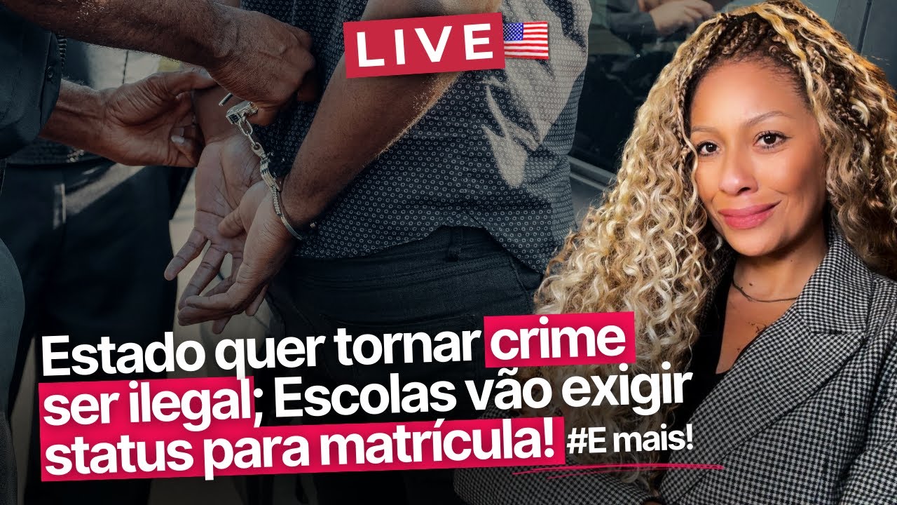 META DE DEPORTAÇÕES NOS EUA; e ESTADO QUER TORNAR CRIME QUEM FICA ILEGAL! #News