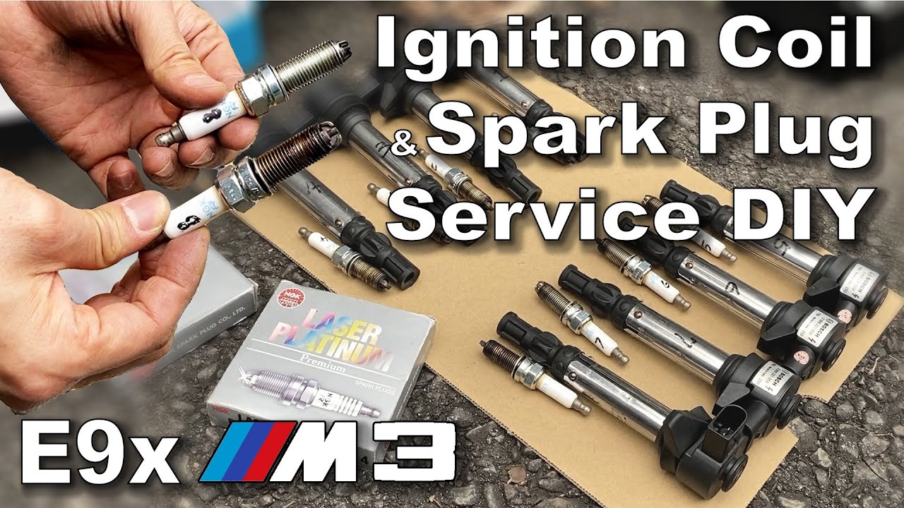 Spark Plug and Ignition Coil Service for BMW E90 E92 E93 M3 S65 Engine
