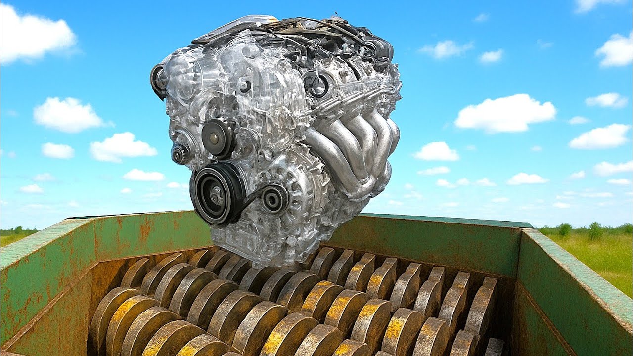 Most Insane Giant Shredder, Engine And Metal Steel! Extreme Metal Shredding 