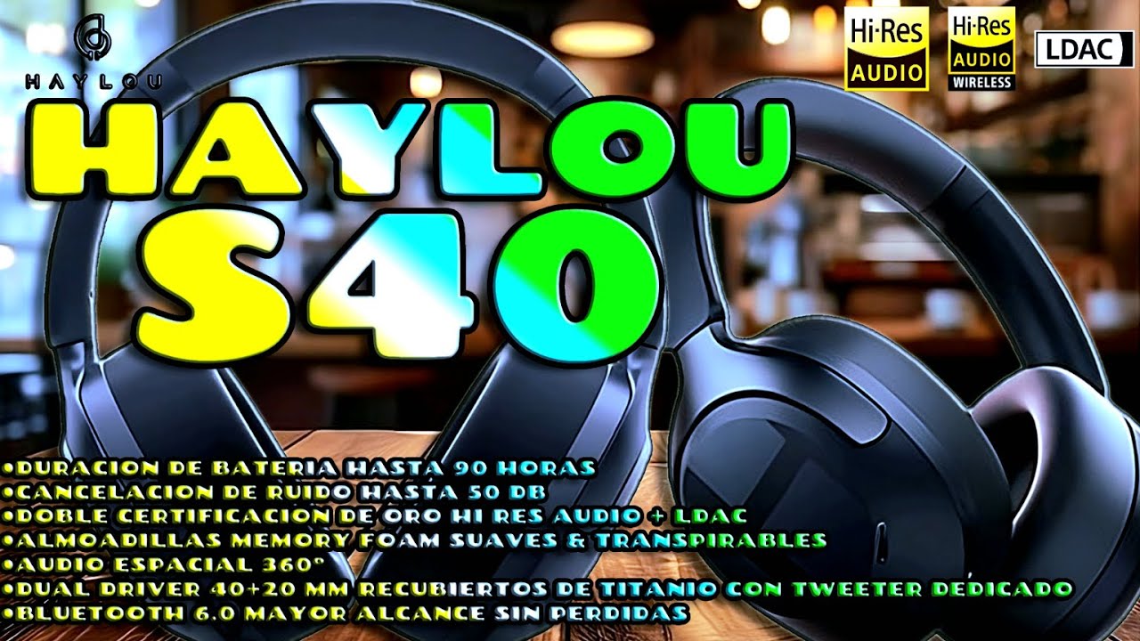 LOS MEJORES AUDIFONOS CALIDAD PREMIUM características caras a precio justo #haylou #haylous40