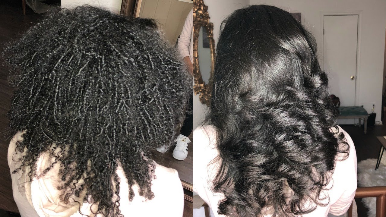 SHE HASN'T FLAT IRONED HER HAIR IN 4 YEARS!!