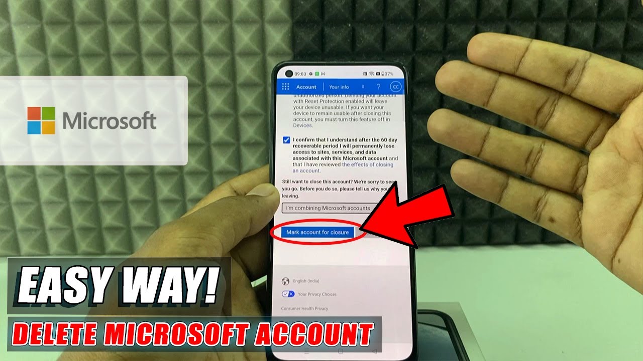 how to delete microsoft account in phone (2025)