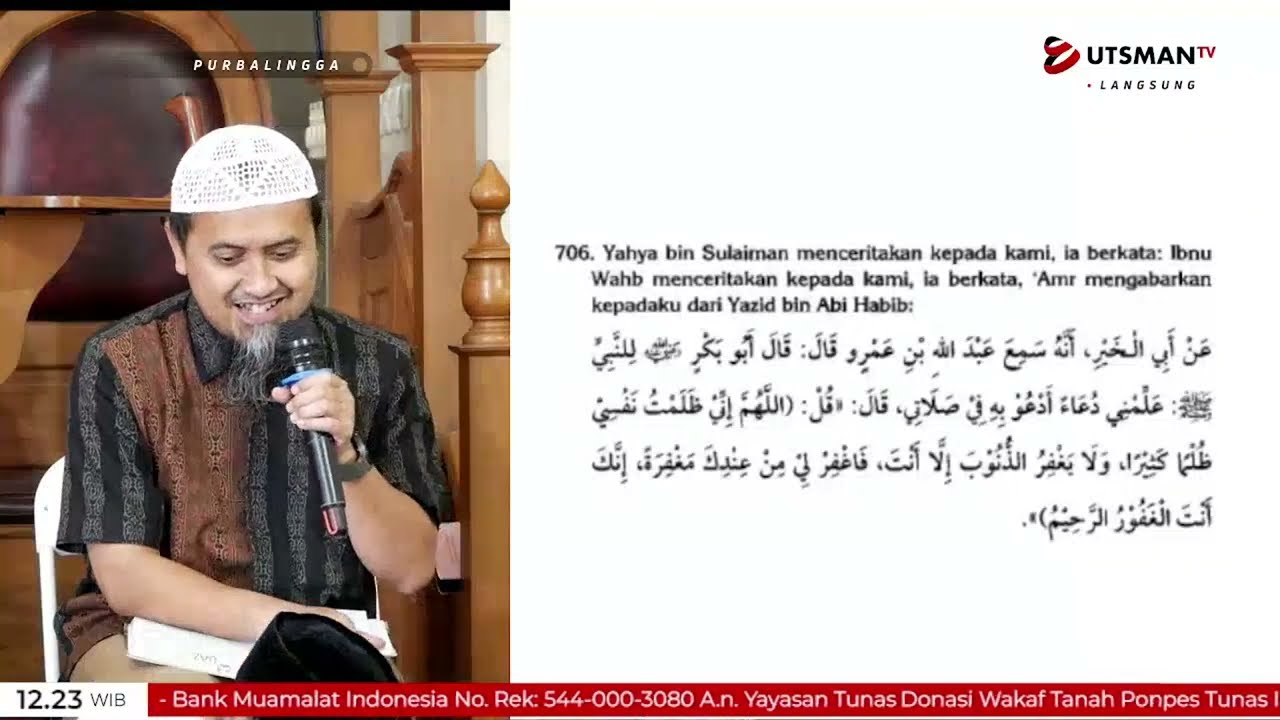 LIVE Do'a Ketika (Shalat ) Istikharah | Hadits No.706 - Ustadz Abdullah Zaen, Lc. M.A.
