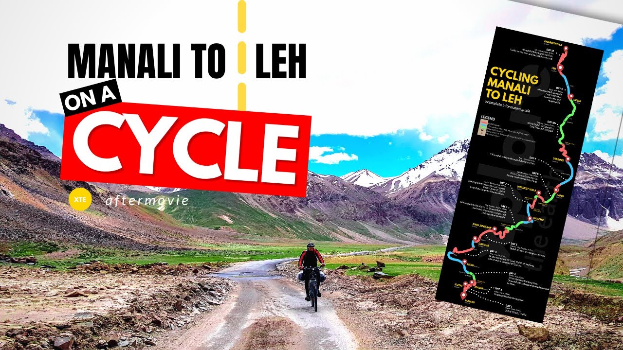CYCLING MANALI TO LEH UNSUPPORTED  | Cinematic Short Video