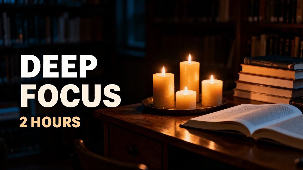 Deep Focus Study 🕯️ | Candle Light Night Session (2 Hours)