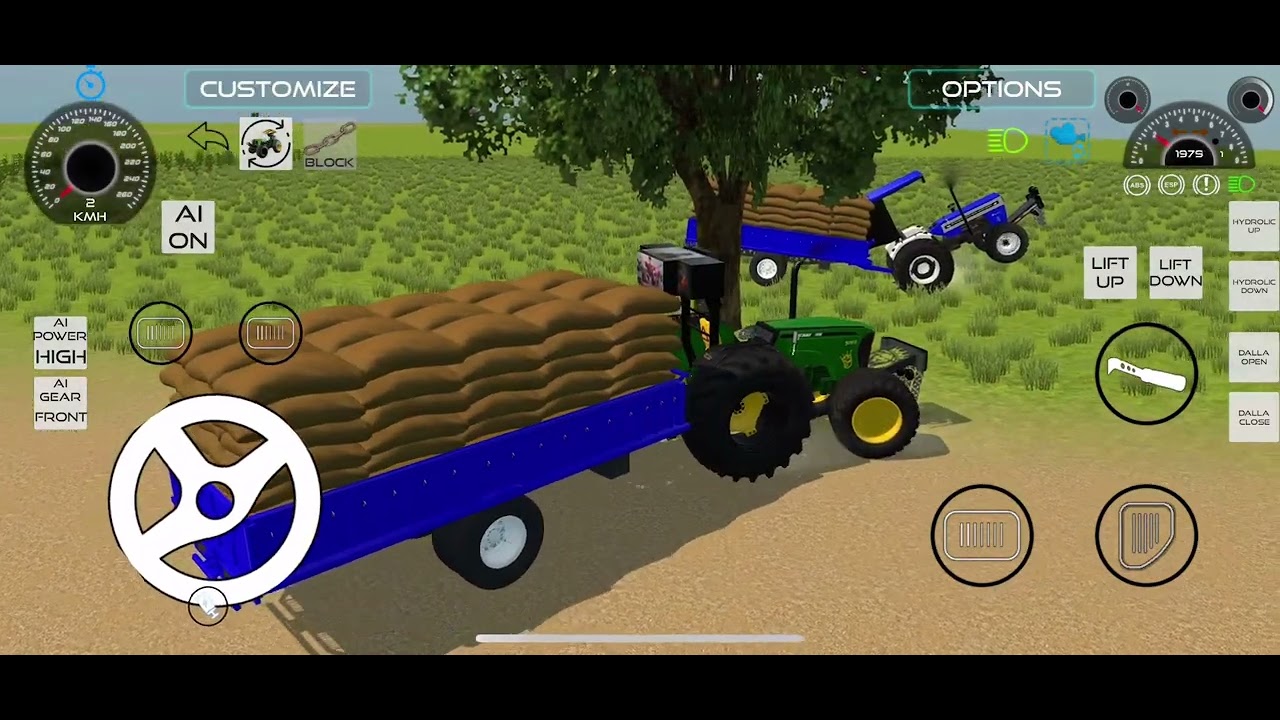 Swaraj 855#swaraj 744#jondeere 5050D#nishudeswalstunt#modifiedtractor@nishu_deshwal#@guruveervlogs