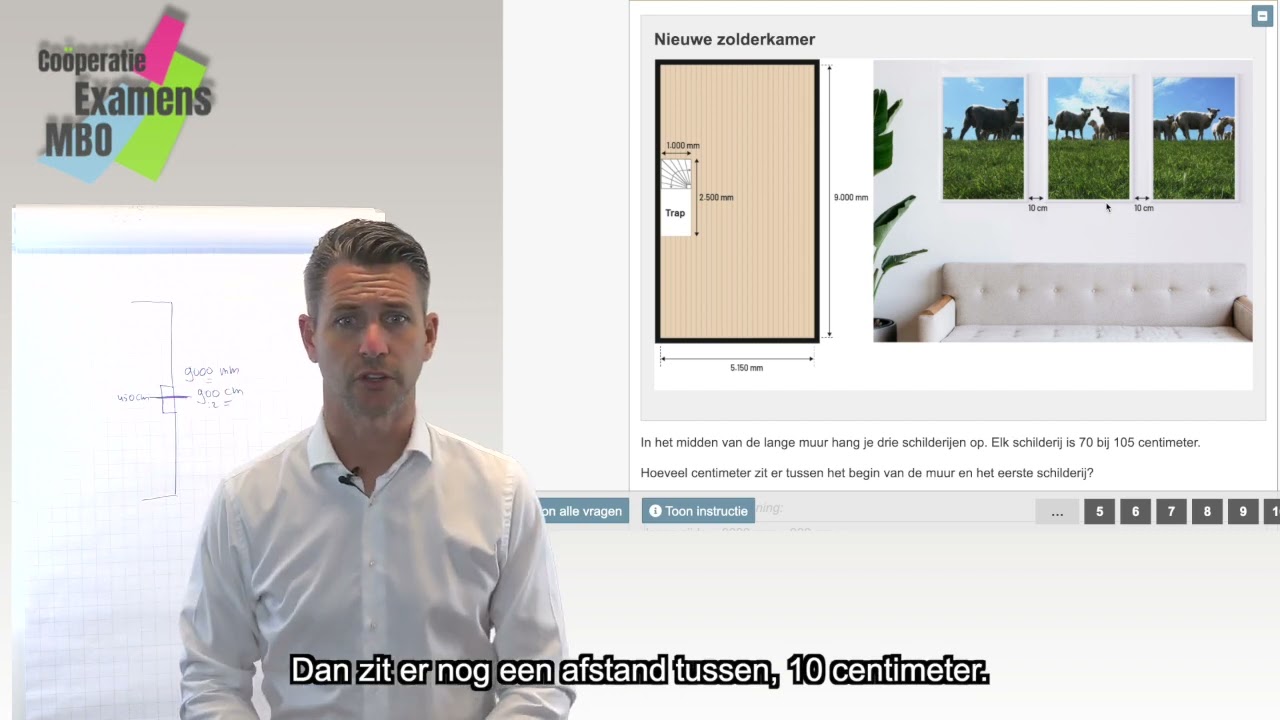 Uitlegvideo rekenexamen MBO niveau 4 - Oefenopgave: Schilderijen