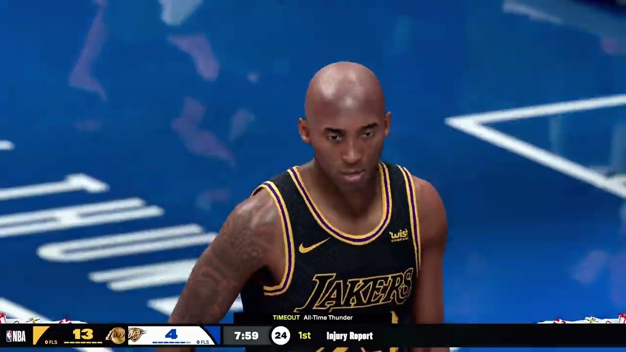 KOBE vs KD CHRISTMAS DAY DUEL 🎄🔥 | NBA 2K26 All-Time Lakers vs Thunder | Classic Battle