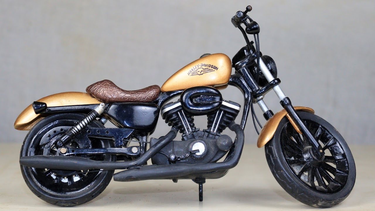 HARLEY DAVIDSON IRON 883|| How to Make Wooden Bike Model ||